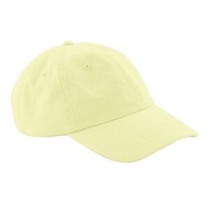 Beechfield 6 Panel Low Profile Cap / Pastel Lemon